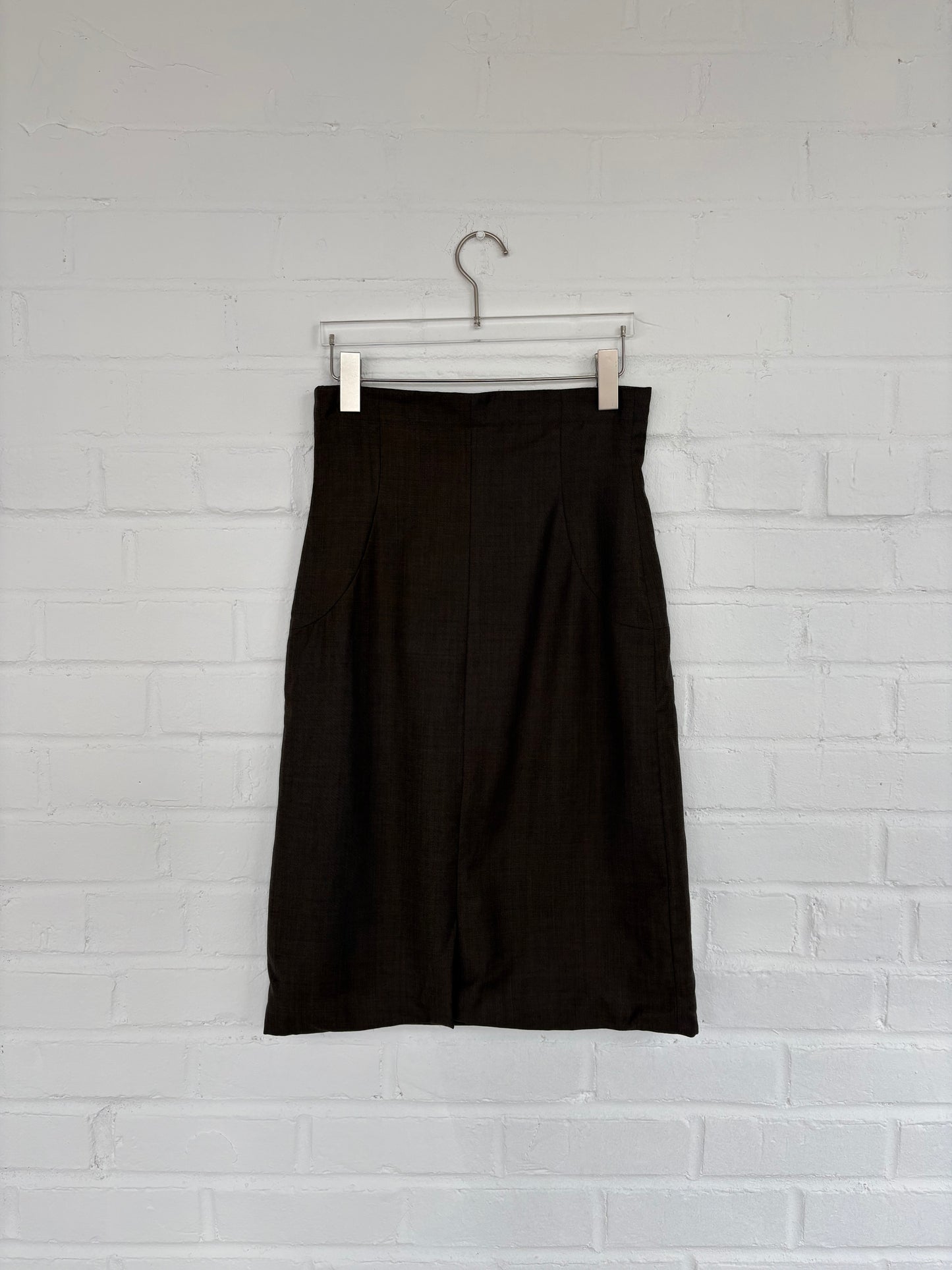 Anne Valerie Hash Buttoned Midi Skirt