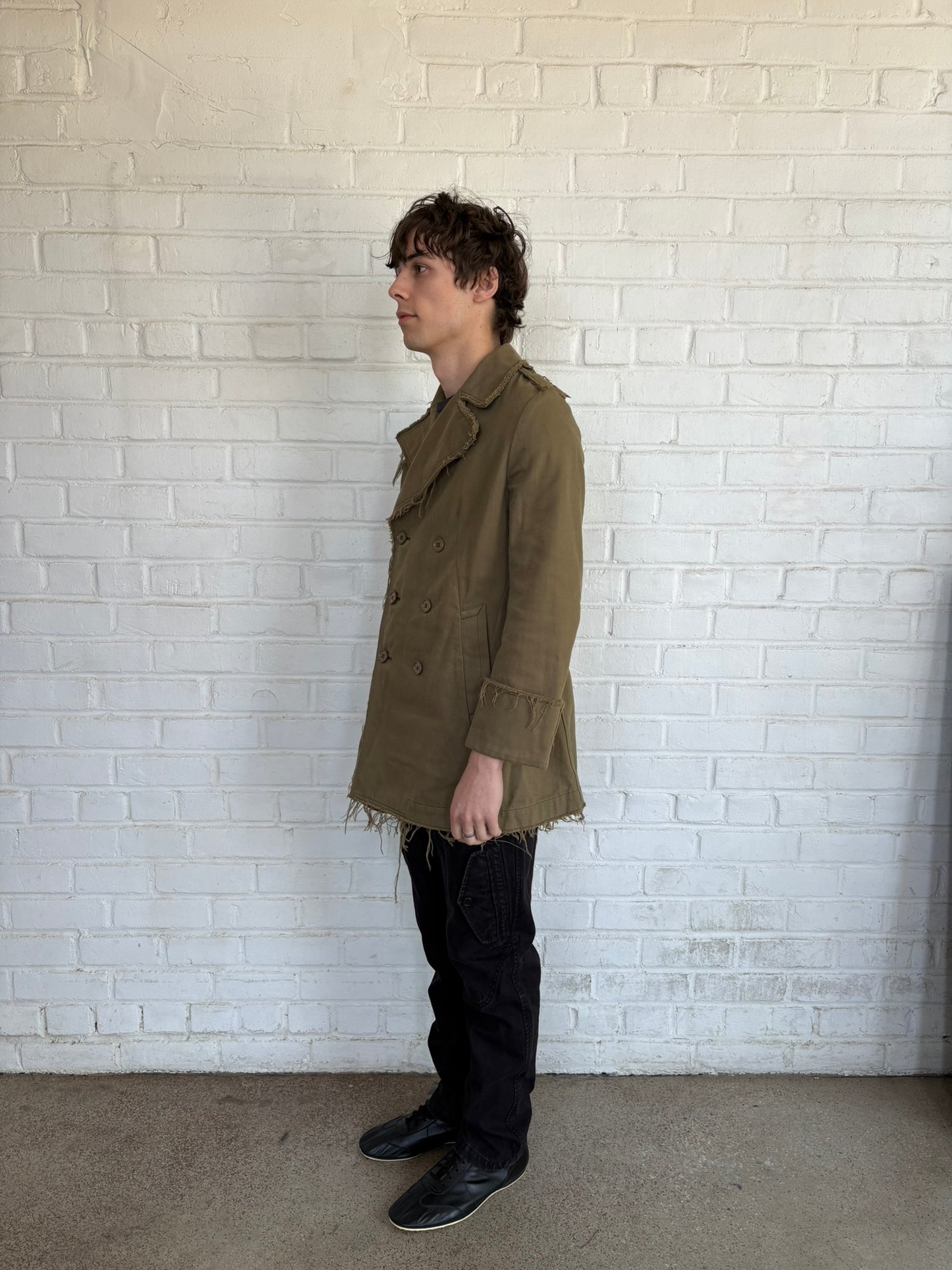 Junya Watanabe MAN 2003 Distressed Military Pea Coat