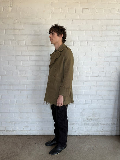Junya Watanabe MAN 2003 Distressed Military Pea Coat