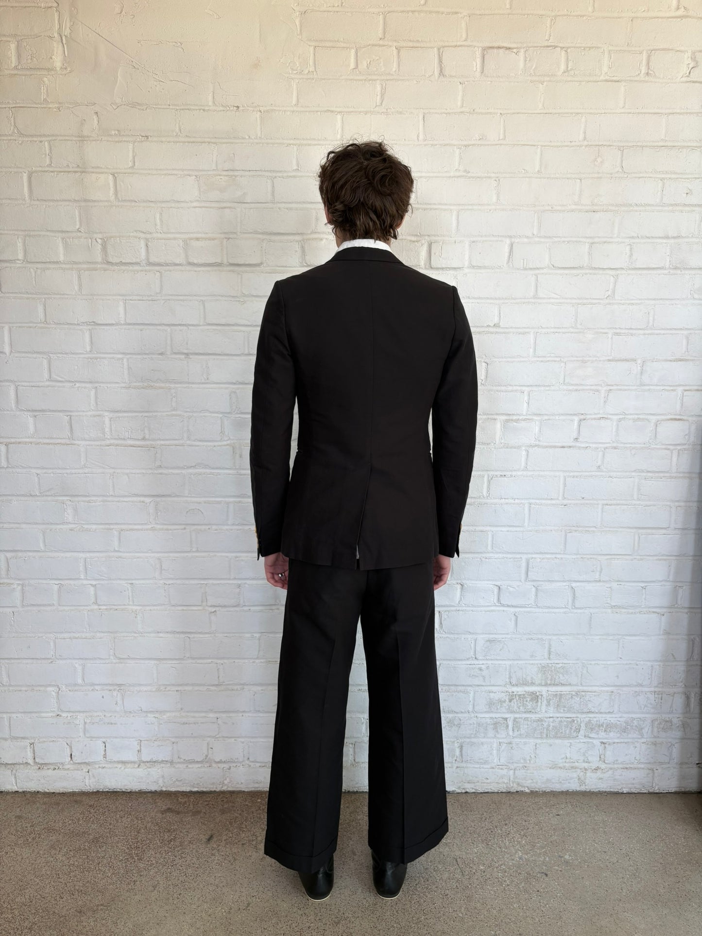 Dries Van Noten 3-Piece Cotton Shawl Collar Suit