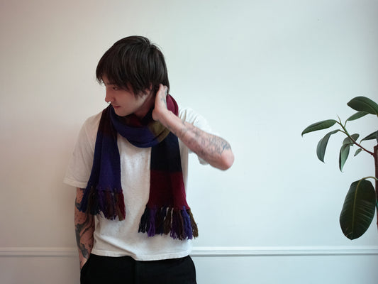 Tricot Comme Des Garçons 1996 Wool Fringe Scarf