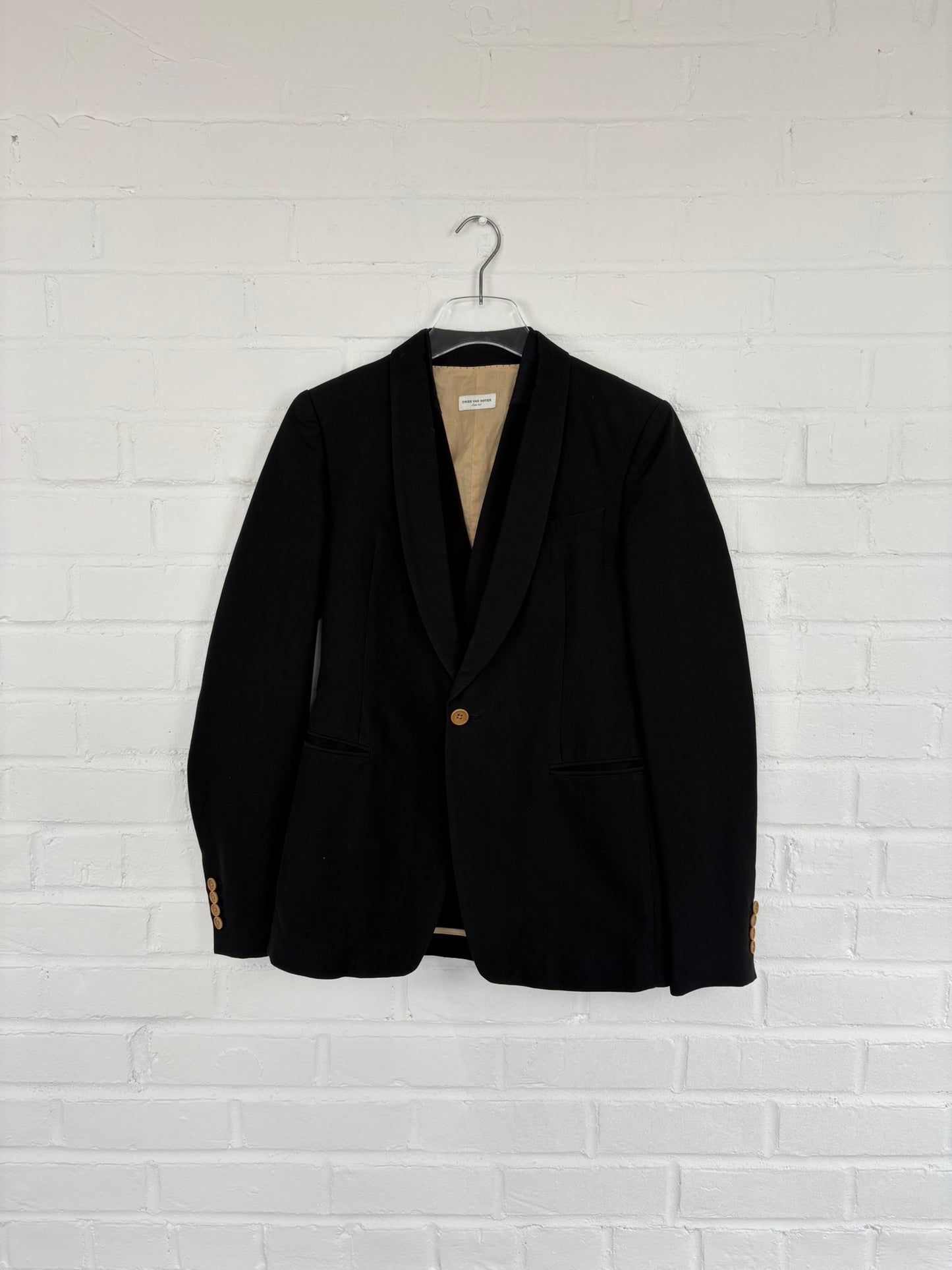 Dries Van Noten 3-Piece Cotton Shawl Collar Suit