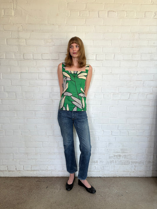Marni Cotton Flower Print Top