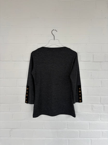 Tricot Comme Des Garçons 2011 A/W Wool Top with Buttoned Sleeves