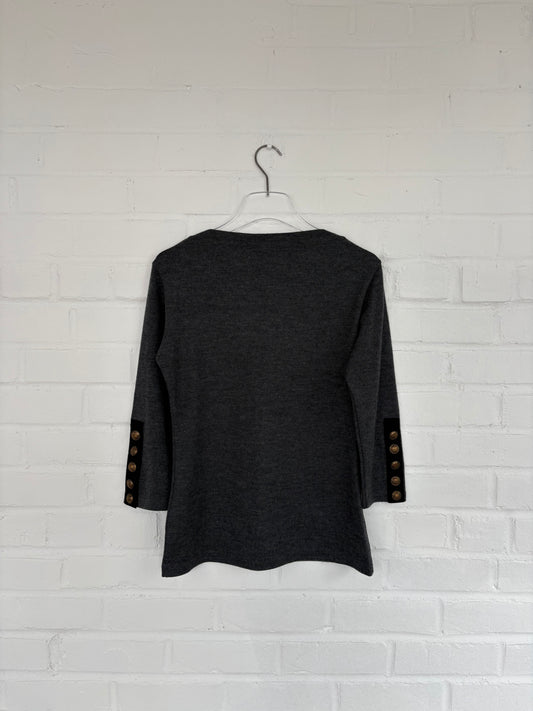 Tricot Comme Des Garçons 2011 A/W Wool Top with Buttoned Sleeves