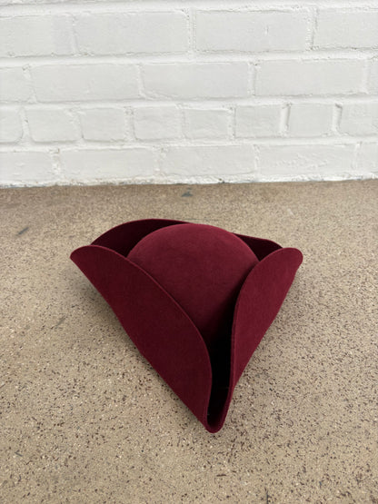 Agnes B Wool Tricorn Hat