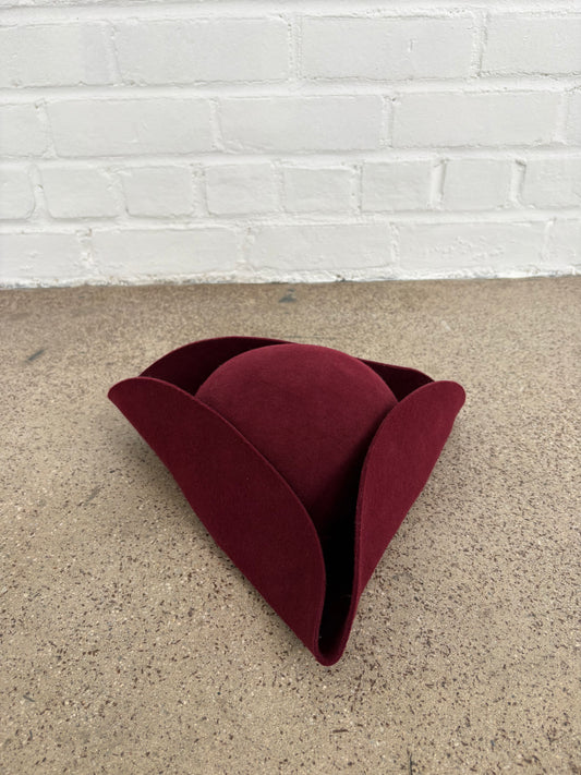 Agnes B Wool Tricorn Hat