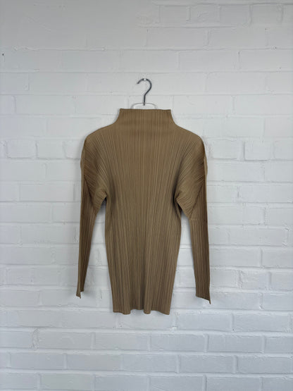 Issey Miyake A/W 1993 Pleated High Neck Blouse