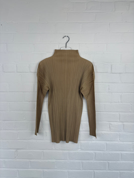 Issey Miyake A/W 1993 Pleated High Neck Blouse