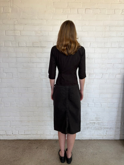 Agnés B Big Button Long Sleeve Shirt