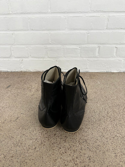 Y's Vintage Leather Boxing Sneakers