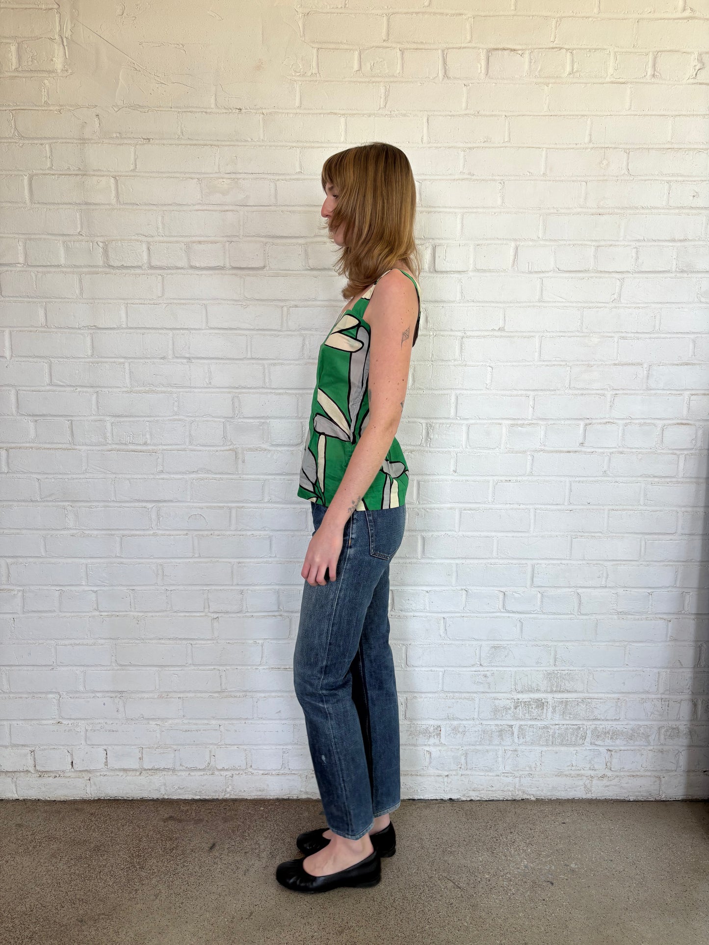 Marni Cotton Flower Print Top