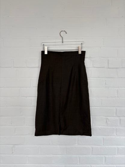 Anne Valerie Hash Buttoned Midi Skirt