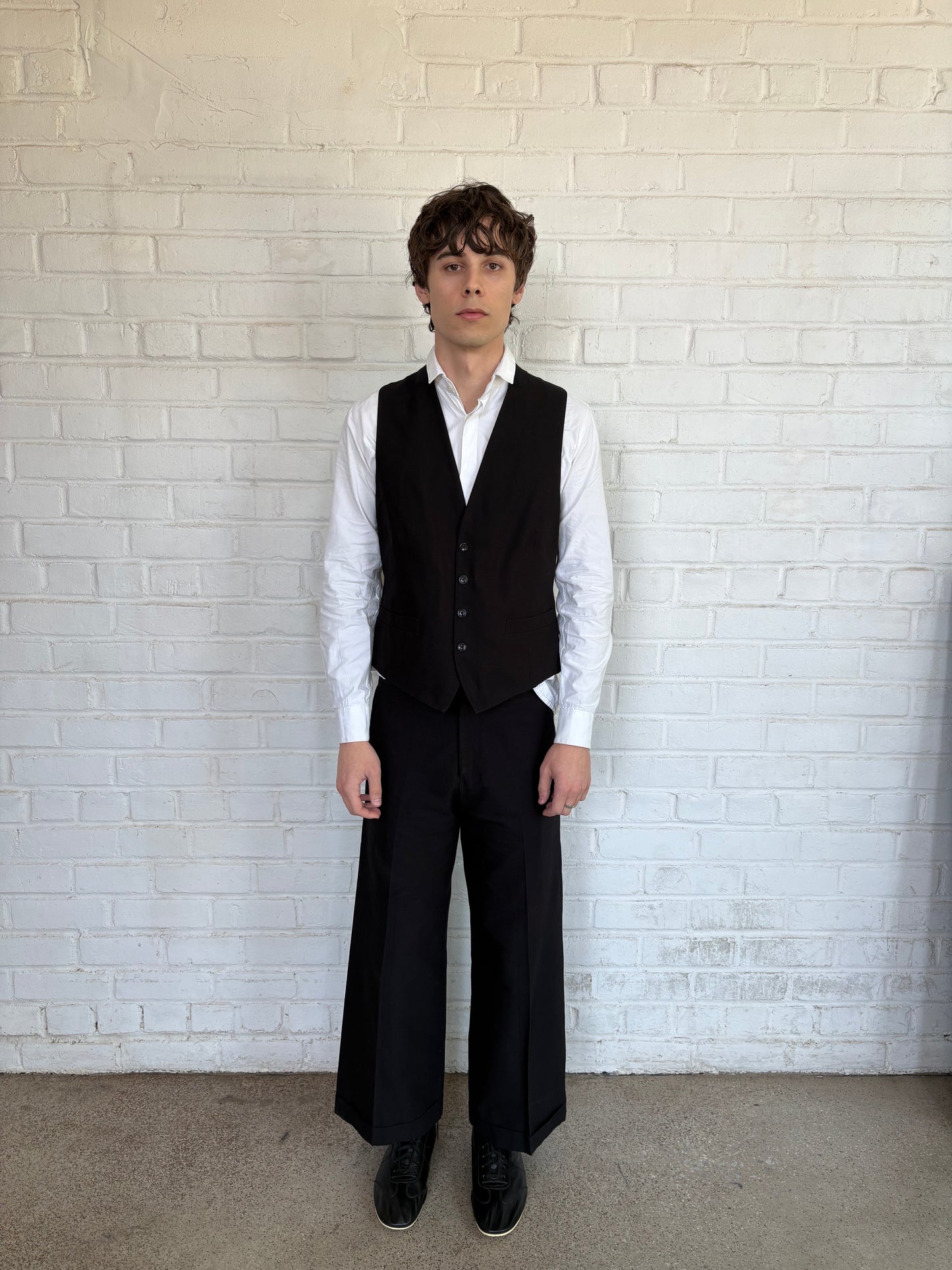 Dries Van Noten 3-Piece Cotton Shawl Collar Suit