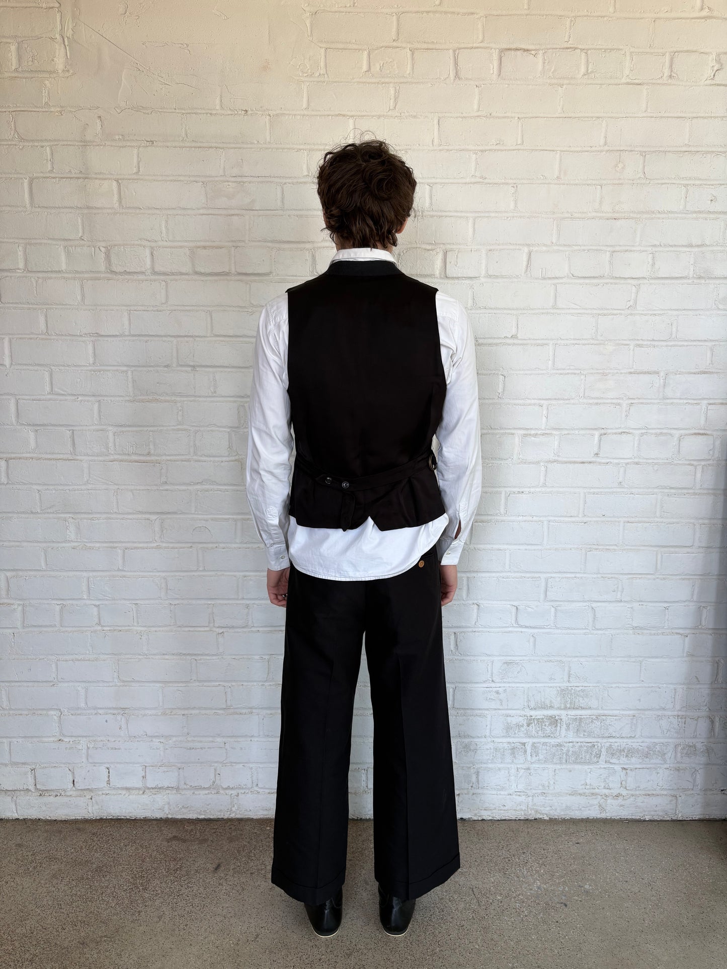 Dries Van Noten 3-Piece Cotton Shawl Collar Suit
