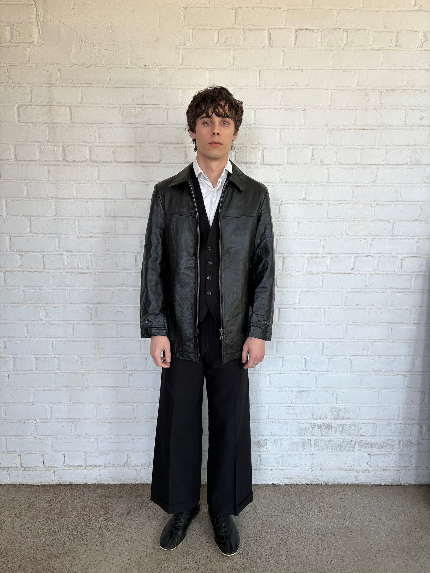 Yohji Yamamoto 1990's Double Zip Leather Jacket