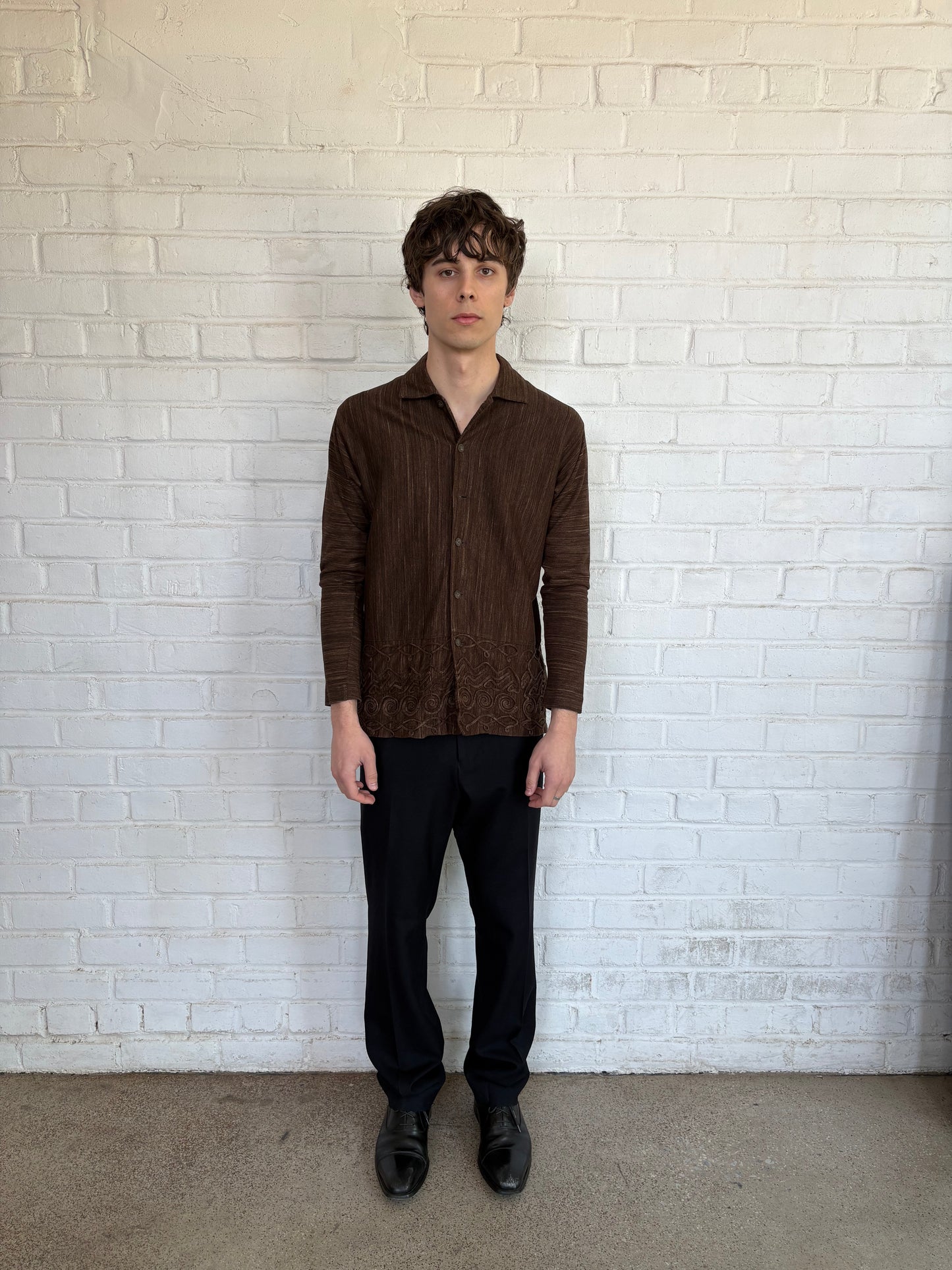 Hai Sporting Gear Embroidered Swirlies Button Up