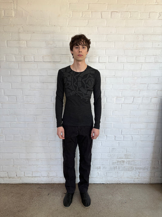 Yohji Yamamoto A/W 1991 Felt Patch Wool Jersey