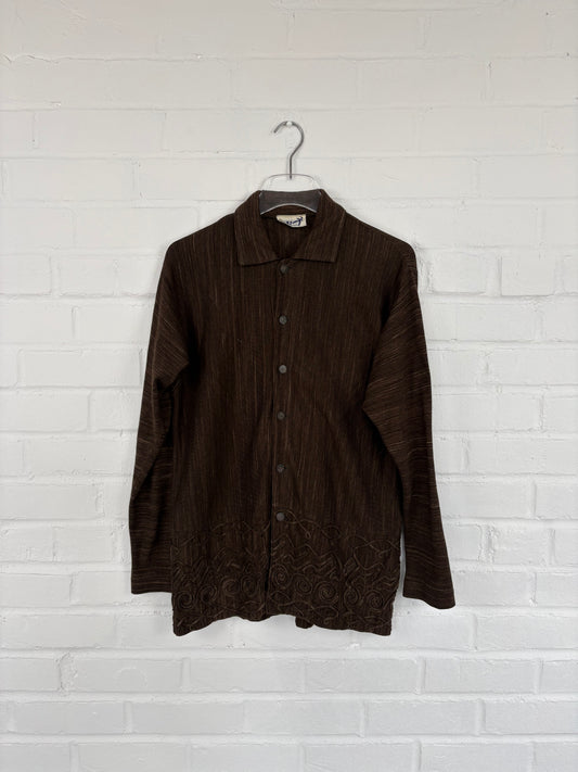 Hai Sporting Gear Embroidered Swirlies Button Up