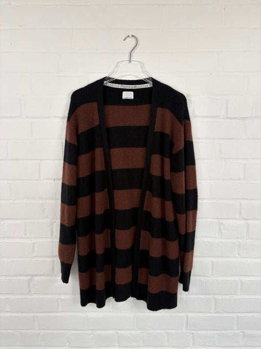 Number Nine 2007 Wool Blend Stripped Cardigan